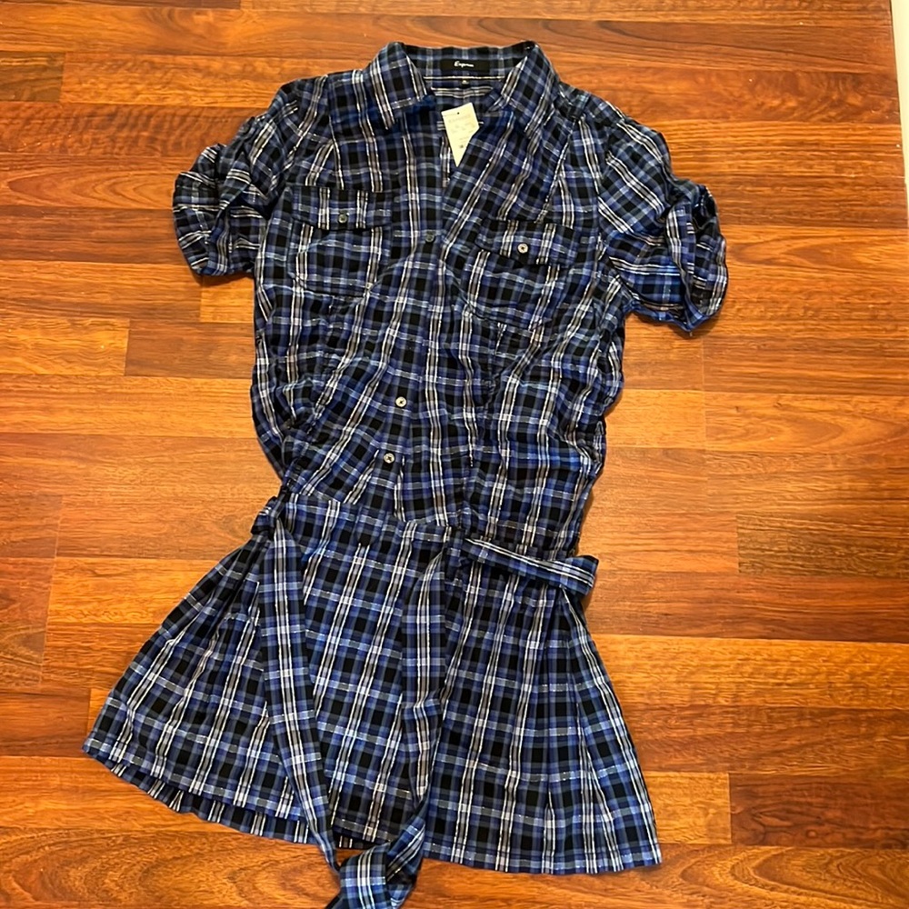 Express plaid dress, medium